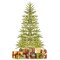 Artificial Cypress Christmas Tree Pre-lit Hinged-6.5 ft